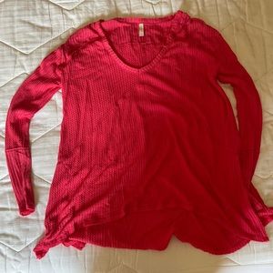 Red Free People Shirt